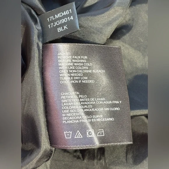 Kenneth Cole Reaction Black Puffer Jacket Size S - Picture 8 of 9